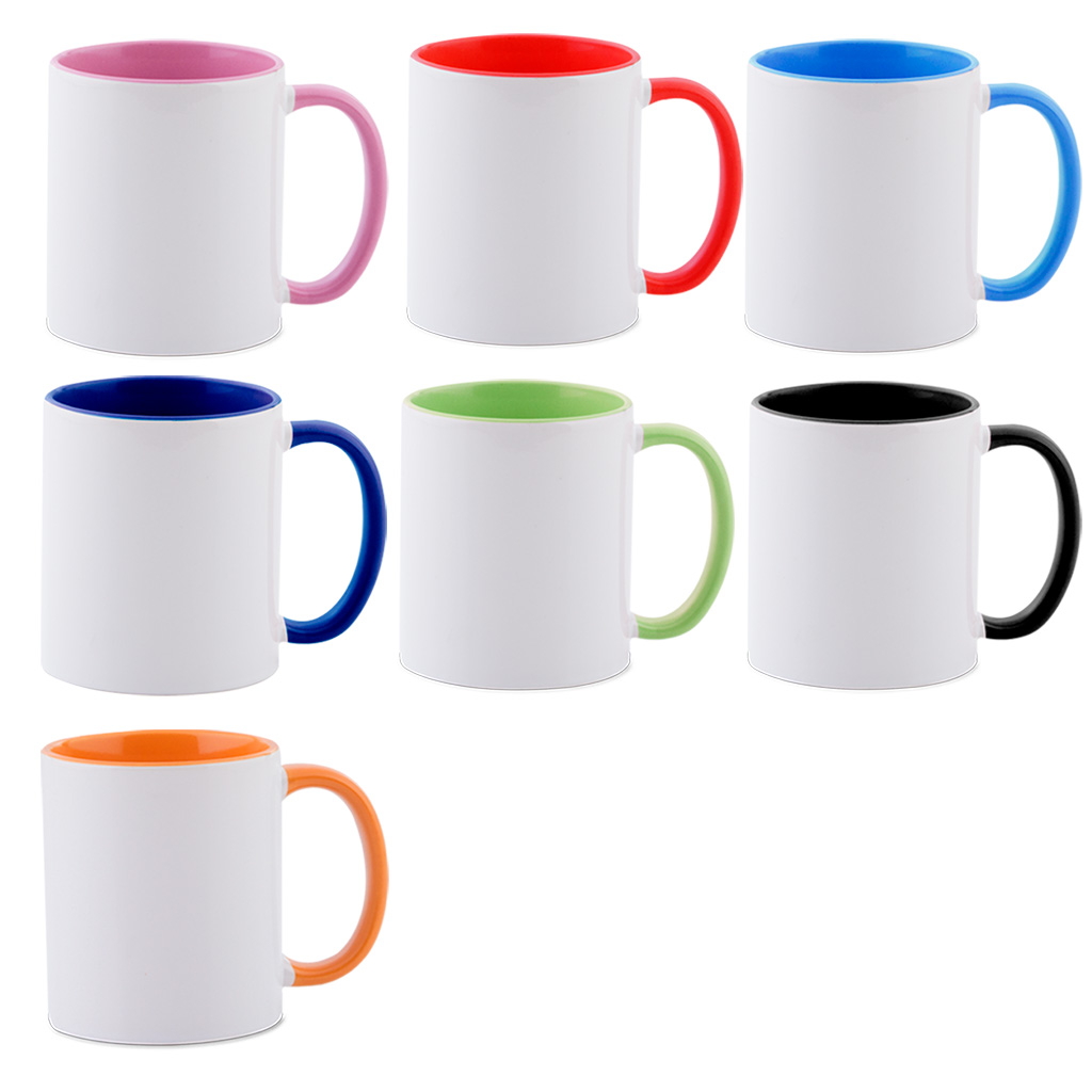 2 Tone Inner & Handle Mugs - Drinkware - Sip Happens - Black - Simmel Prints