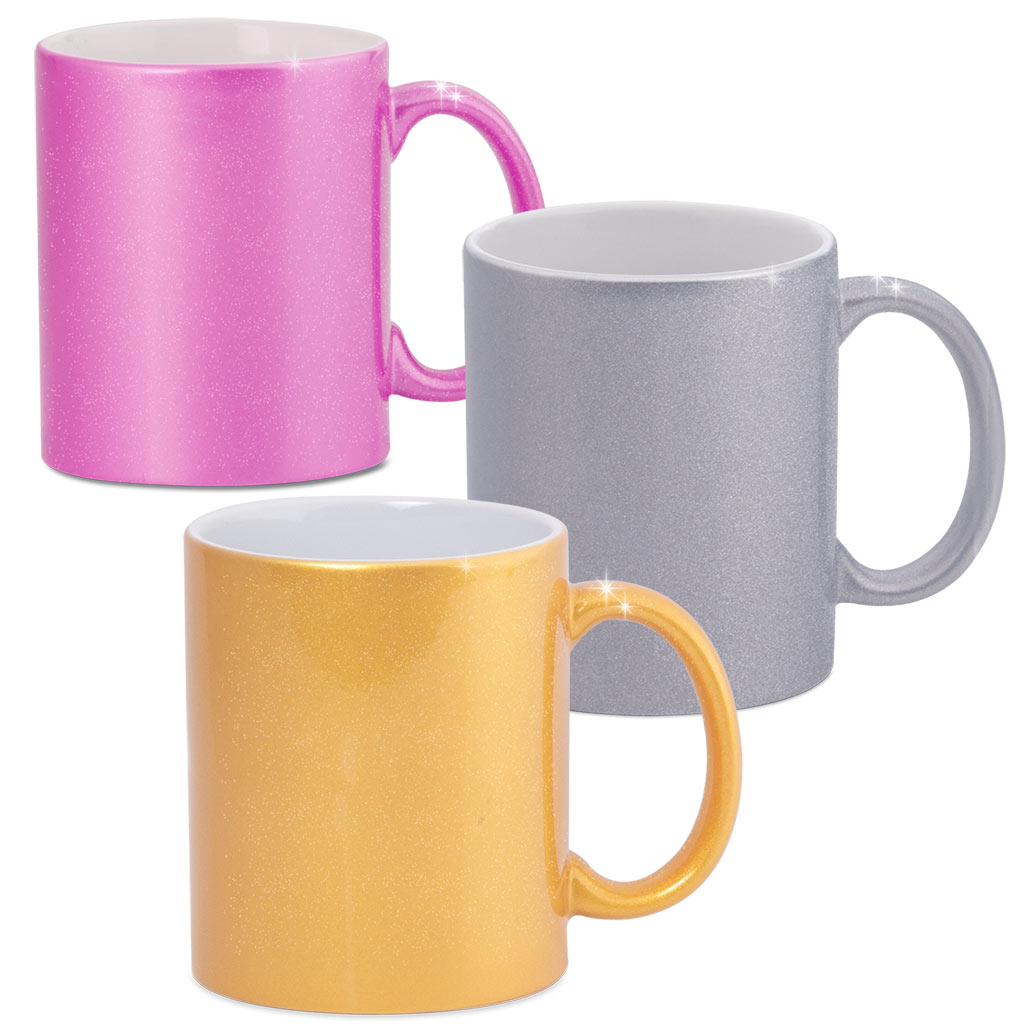 Glitter Mugs - Drinkware - Sip Happens - Pink - Simmel Prints
